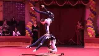 Карина Постаногова и Кристина Кузина - парный эквилибр / «Молодость манежа» (08.10.2022) FHD
