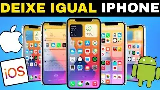 COMO DEIXAR O CELULAR ANDROID IGUAL UM IPHONE IOS 2023