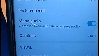 how to turn on mono audio in honor 20i mobile