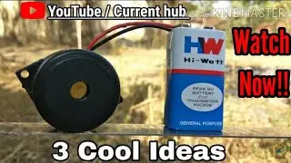 Top 3 ideas with Buzzer || Buzzer special || At home || CURRENT HUB ||