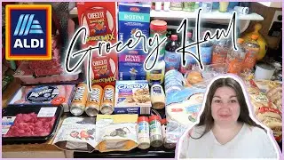 I WENT A LITTLE OVER BUDGET 😬| 1-Week Grocery Haul & Meal Plan | ALDI HAUL