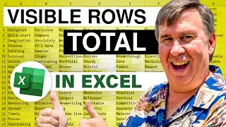 Excel - How To Sum Only Visible Cells When Filtering In Excel - Episode 1976