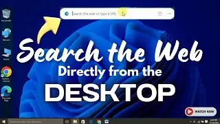 How to Add a Floating Microsoft Edge Search Bar to Your desktop | Quick Access Hack 🚀