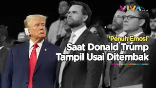 Reaksi Emosional Hingga Irit Bicara Warnai Kemunculan Trump Usai Percobaan Pembunuhan