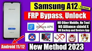 Samsung A12 FRP Bypass 2023 New Update Without Pc Samsung A11 A21 A31 A51 FRP Bypass Without PC.