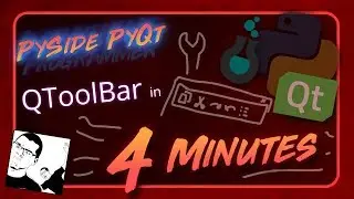 PySide + PyQt | QToolBar in 4 Minutes