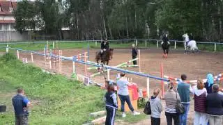 Конкур на мощность прыжка (заход 2) Иван на Даре (31.05.2015)