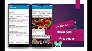 News App | Android Studio | Preview