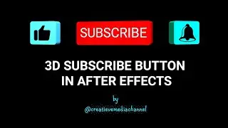 How to create a 3D subscribe button in After effects