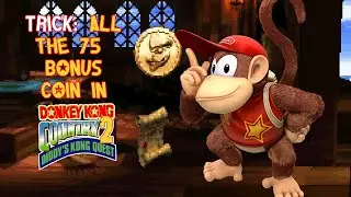 Trick to grab all 75 Bonus Coin | Kremcoins|  Easy & fast, Donkey Kong Country 2