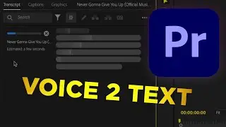 Transcribe ANY Audio in Premiere Pro (Voice to Text)