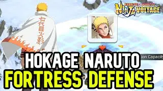 How GOOD Is Hokage Naruto in Defense? // Fortress Defense Test // Naruto X Boruto Ninja Voltage