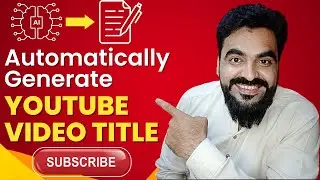 How To Automatically Generate Unique YouTube Titles For Your Videos To Rank & Get More Views Fast