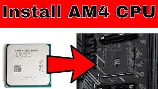 How To Install AMD AM4 CPU onto a motherboard. Basics