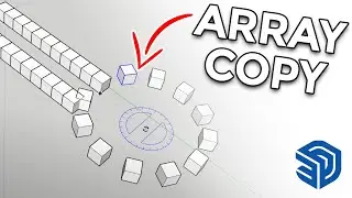 How to Array Copy in Sketchup 2021 | Array Copy | Sketchup Basics