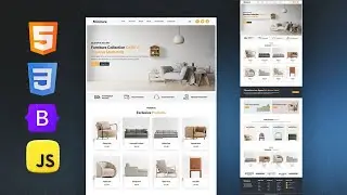 Build a Modern Home Furniture Website with HTML, CSS, and Bootstrap