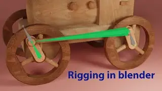 How to rig train wheel in blender  [ blender tutorial ]