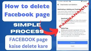 How to delete facebook page permanently | Facebook page delete kaise kare | delete Facebook page