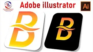 Letter B Logo Design Tutorial in illustrator