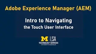 01b. Navigate the Touch UI