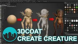 Full Pipeline to create a creature in 3DCoat.