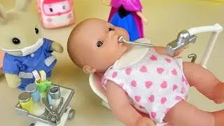 Dentist toy and Baby Doll Dental clinic with Robocar Poli Pororo