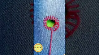 How to mend holes in clothes? Amazing Embroidery Stitches For Beginners /Guide to Sewing. #shorts