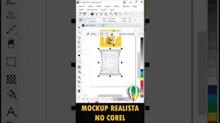 Como fazer mockup realista de embalagem no Corel Draw #shorts