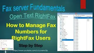 How to Manage Fax Numbers for RightFax Users, Open Text RightFax, Add, Delete , Assign ?