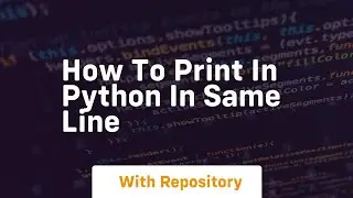 how to print in python in same line