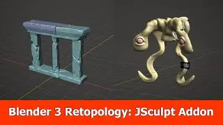 Blender 3 Sculpting & Retopology Features of JSculpt Addon