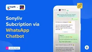 Sonyliv Subcription via WhatsApp Chatbot