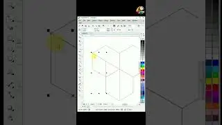 3D Modern logo Design in CorelDRAW  || How to Create a 3d logo in CorelDRAW - Easy way #shorts