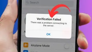 Verification Failed There was a Problem connecting to the Server || Apple ID