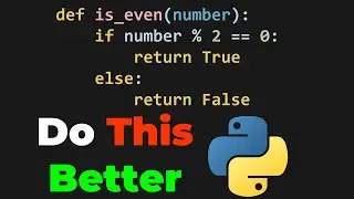 MAKE YOUR PYTHON FUNCTION BETTER