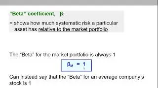 (15 of 20) Ch.13 - Beta: explanation and examples