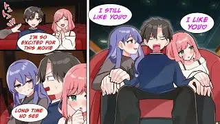 [Manga Dub] A girl from my club invited me to the movies but my ex girlfriend was sitting next to me