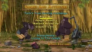 Tarzan:Special Edition 2005 DVD Menu Walkthrough