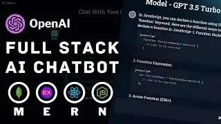 Become a MERN Stack Expert: Build Real World AI Chatbot With Authentication | MERN Stack Projects