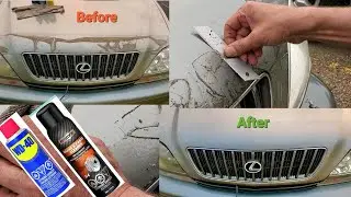 How To Remove Old Hard Glue From Car Body Paint, 3 Methods & 3 Products