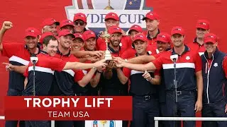 The U.S. Team Lift the Trophy | 2020 Ryder Cup