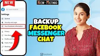 How to backup Facebook messenger chat on mobile iphone 2024