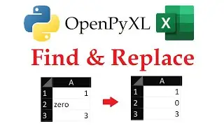 Openpyxl - Find and Replace in an Excel Workbook with Python | Data Automation