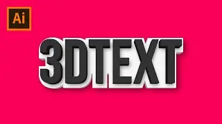Realistic 3D Text Effect - Adobe Illustrator Tutorial