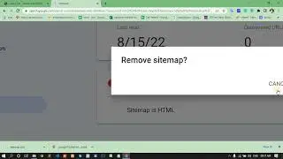 remove wrong sitemap from google search console