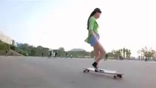 Original cute korean longboarding