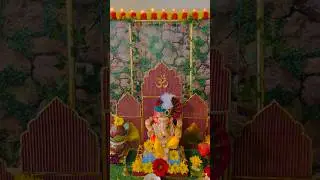 Ganpati Decoration at home 