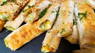 🔥Ну очень ВКУСНО и ПРОСТО! Ленивые "пирожки" из лаваша. Будут просить ещё
