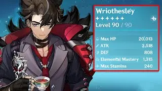 Giving Wriothesley 1000 Elemental Mastery For His Birthday | Genshin Impact