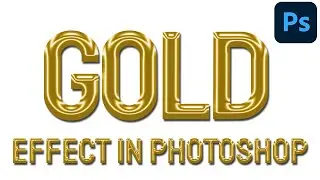 Gold Text Effect in Photoshop | Photoshop Editing Tutorial